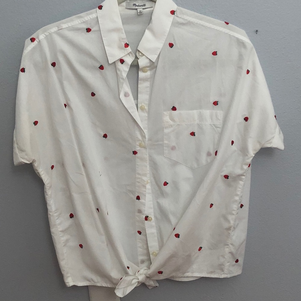 Strawberry button down